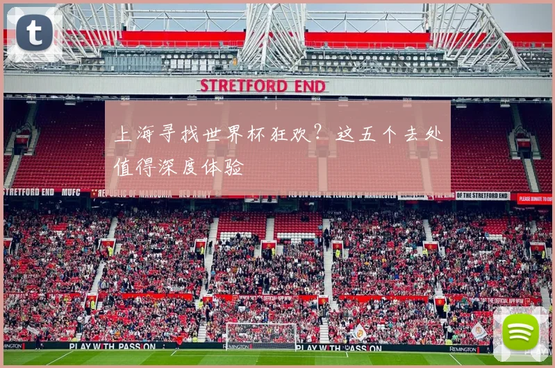 上海寻找世界杯狂欢？这五个去处值得深度体验